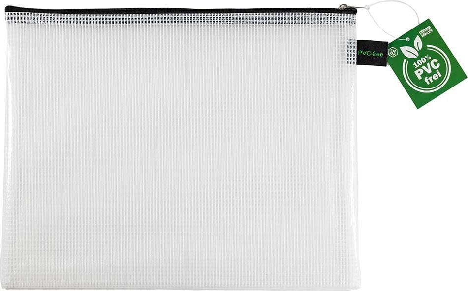 Kleinkrambeutel Foldersys B5 40603-30, Reißverschluss schwarz, EVA, transparent, Pack 10 Stück