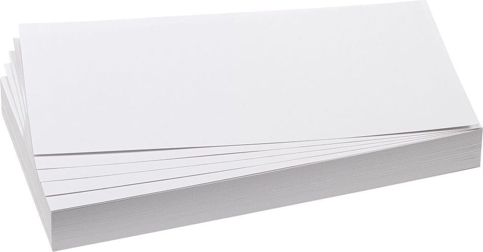 Moderationskarten Rechteck Franken UMZ 1020, 9,5x20,5cm, Einzelfarben, Pack 500 Stück, weiß