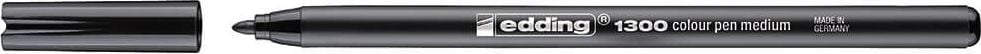 Fasermaler Edding 1300 medium, ca. 2mm, Rundspitze, schwarz
