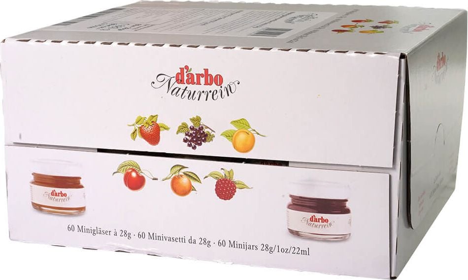 Konfitüre Darbo Extra Himbeere 70000032, Himbeere, 60 Minigläser á 28 g