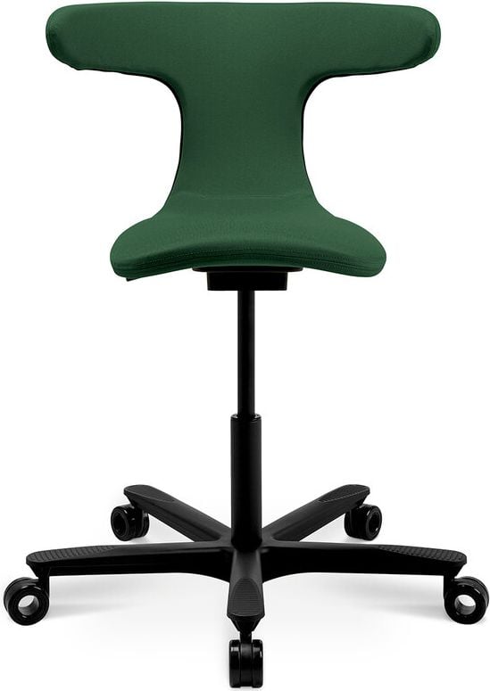 Bürodrehstuhl Wagner W-ORK Pad High Green, Sitzschale mit Stoffüberzug, grün, ohne Armlehnen,
Sitzhöhe von 59 bis 78cm, Rollen für harte Böden, grün