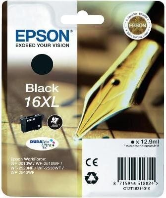 Epson Tintenpatrone T1631 16XL, schwarz, 12,9ml
