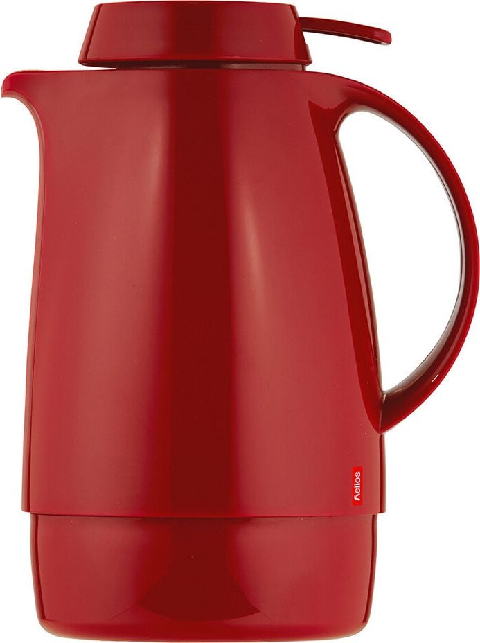 Isolierkannen Helios Servitherm 7202, Inhalt: 0,6 Liter, Kunststoff, Drucktastenverschluss, rot