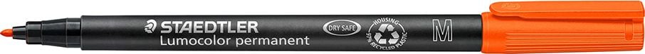 Folienschreiber Staedtler Lumocolor permanent pen 317M, ca. 1mm, wasserfest, orange