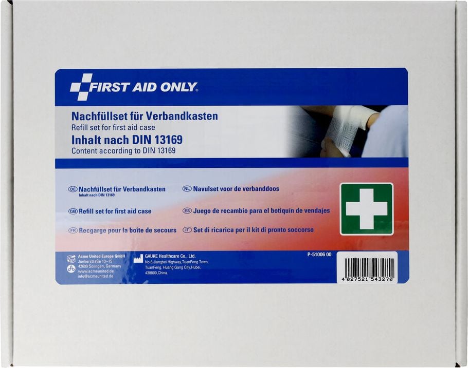 Erste Hilfe Nachfüllung First Aid Only P-91200 00, nach DIN 13169, 127-teilig, in Folientasche