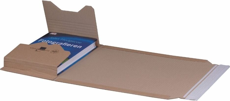 Universalverpackungen Smartbox Pro 211101425, B5, Innenmaße: 274x185x80mm (LxBxH), variable
Höhe, Aufreißfaden, braun, Pack 25 Stück