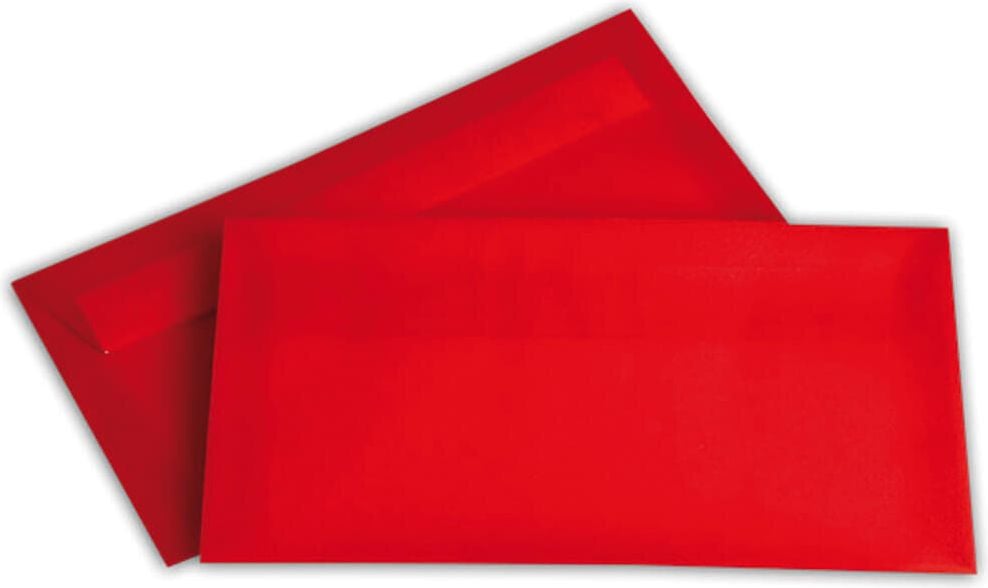 Briefumschläge DIN-lang transparent, 110x220mm, farbig, transparent, Haftklebung,
Pack 100 Stück, gelb