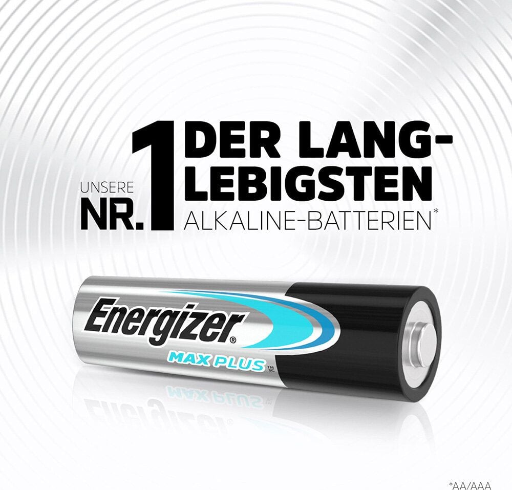 Batterien Energizer Max Plus Mignon (AA), 1,5 V, mit Geräte-Auslaufschutz, bis zu 15 Jahre Leistungserhalt, Professional Pack 20 Stück
