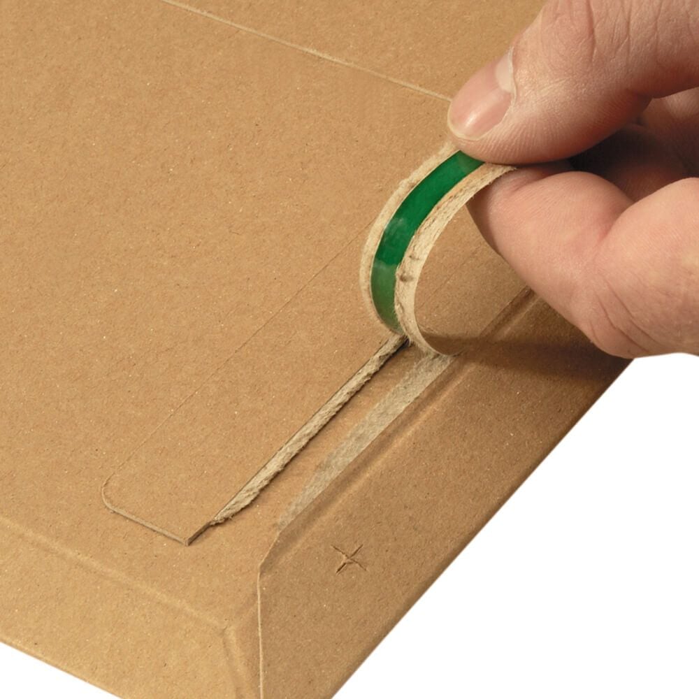 Vollpappe-Versandtaschen progress pack PP V04.03, für A4, Außenmaße: 315x240mm, 30mm Füllhöhe,
braun, Pack 100 Stück
