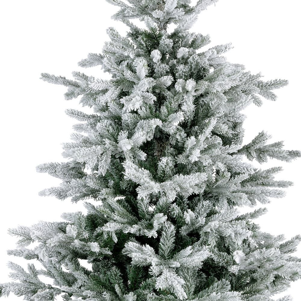 Weihnachtsbaum EVERLANDS Tanne Grandis, 132x180cm (DxH), Polyethylen/PVC, mit
Standfuß, mit Schnee