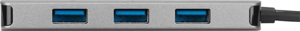 USB-Hub Targus ACH226EU, USB-C-Hub, für bis zu 4 Geräte, silber