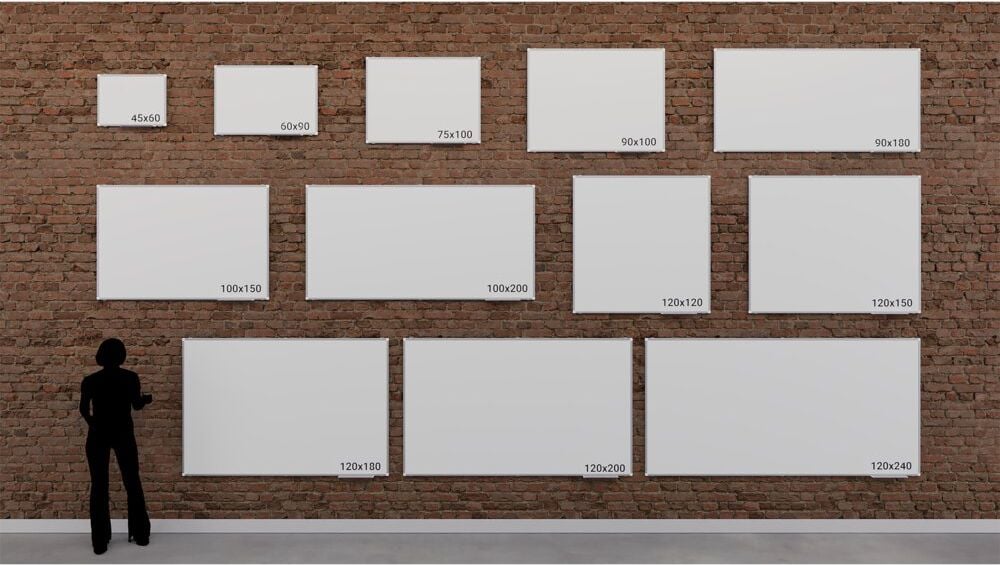 Whiteboard Legamaster Premium Plus 7-101075, 120x200cm, emailliert, trocken abwischbar, Aluminiumrahmen, Wandaufhängung, inkl. Zubehör, FSC, EU Ecolabel