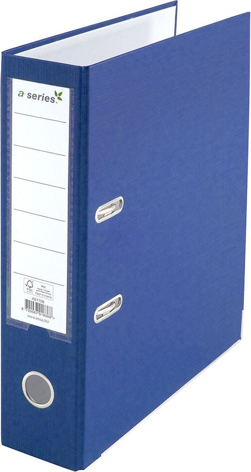 Ordner A4 a-series, 80mm, PP, A4, 8cm Rücken, PP-Folie, blau