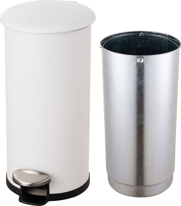 Tret-Abfallsammler Helit the zinc H2406505, 12 Liter, weiß