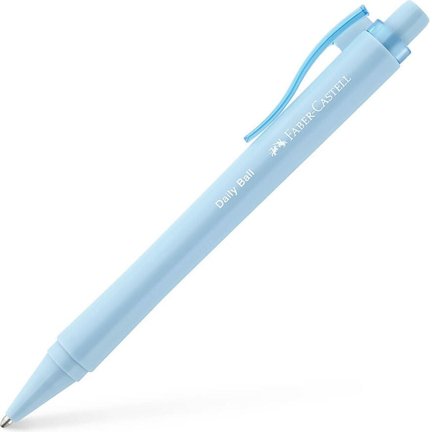 Kugelschreiber Faber-Castell Daily Ball XB 1406, Mehrweg, Druckmechanik, Griffzone rund,
Schreibfarbe blau, blau