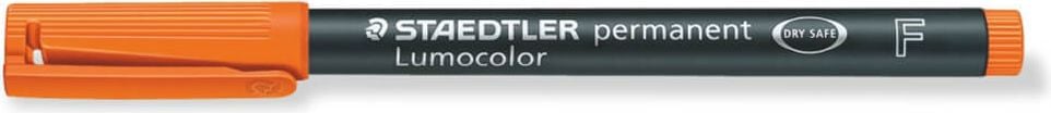 Folienschreiber Staedtler Lumocolor permanent pen 318F, ca. 0,6mm, wasserfest, orange