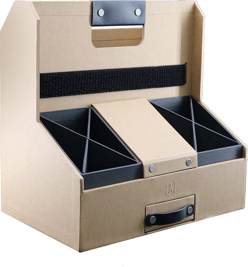Schreibtisch Organizer Oxford SAVANA 400177862, 28x17,5x28cm, aus Karton, mit Tragegriff, mit
intergierter Laptophalterung