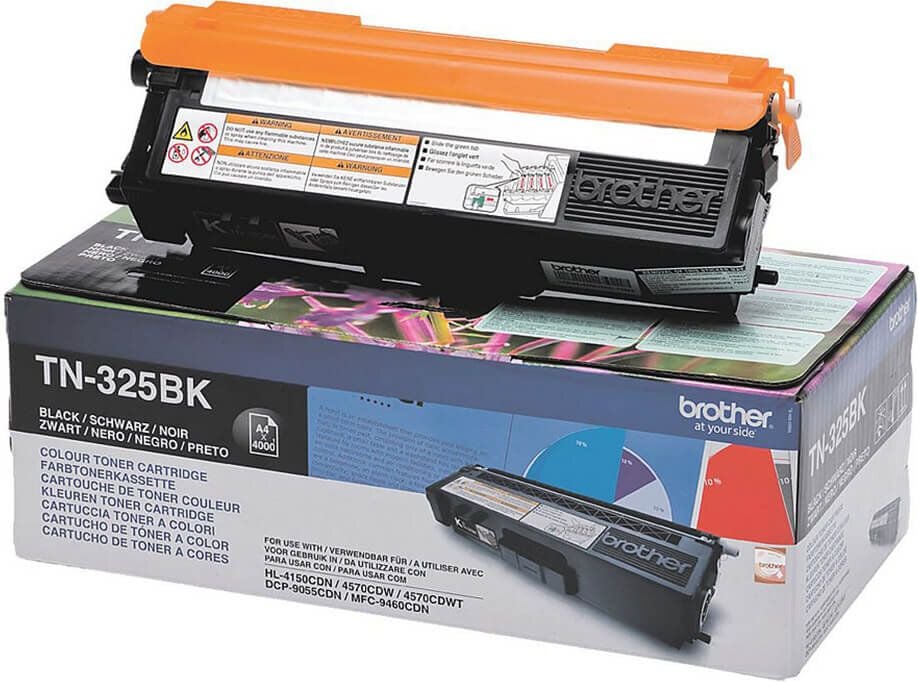 Brother Lasertoner TN-325BK, schwarz, 4.000 Seiten