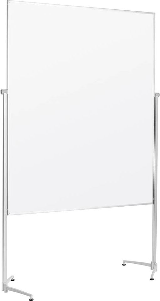 Moderationstafeln Magnetoplan einteilig 1151100, Tafel: 150x120cm (HxB), einteilig, pinnbarer
Karton weiß, Rahmen silber, Standfuß mit
Rollen