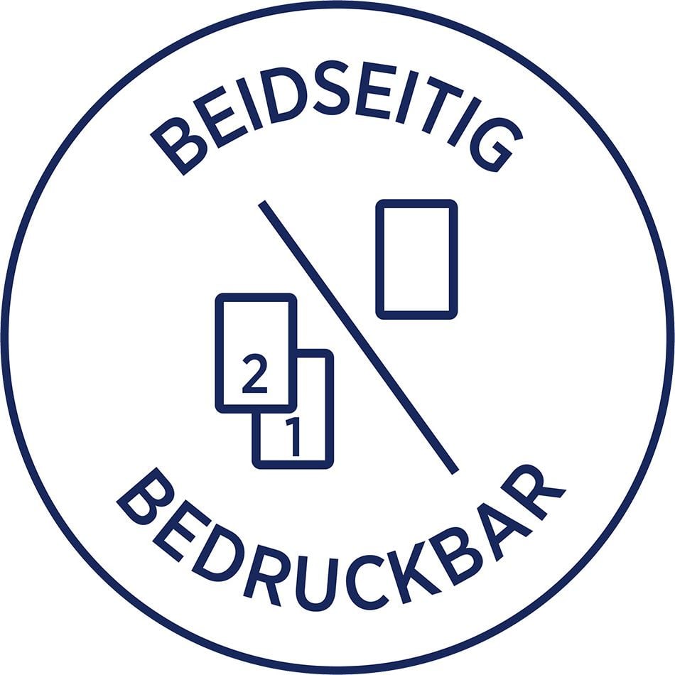 Visitenkarten Zweckform C32010-25, 85x54mm, weiß 200 g/m², beidseitig matt, Pack
25 Blatt/250 Stück