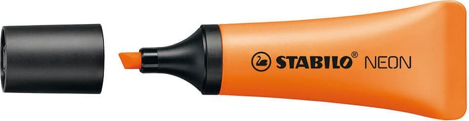 Textmarker STABILO Neon 72, ca. 2-5mm, Keilspitze, Tubendesign, orange