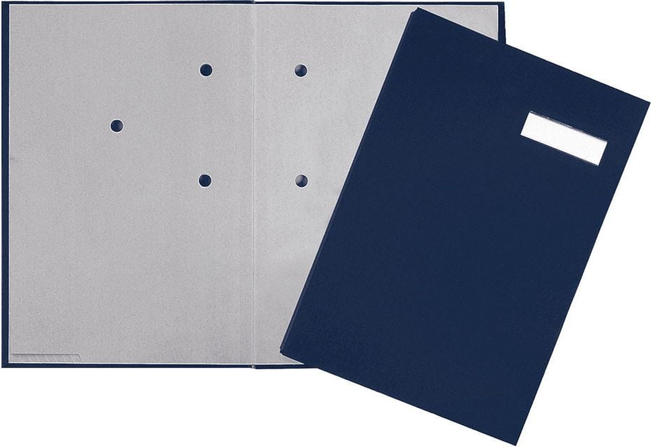 Unterschriftsmappen Pagna 24192, A4, Kunststoffeinband, 20 Fächer, blau