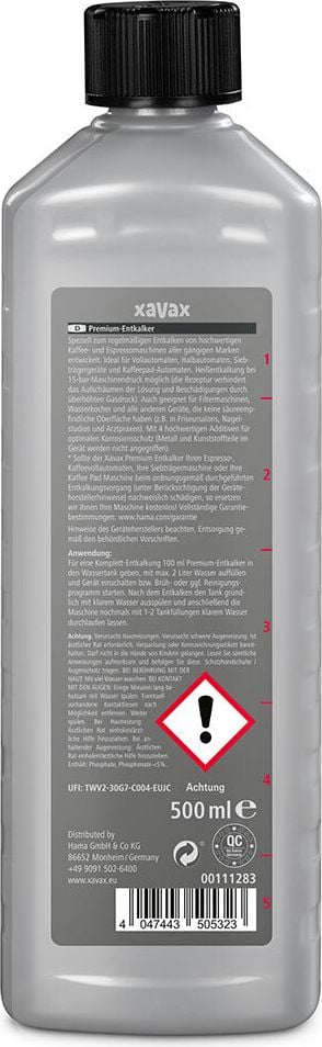 Entkalker Xavax Premium 00111283, Flüssigkeit, Flasche 500ml