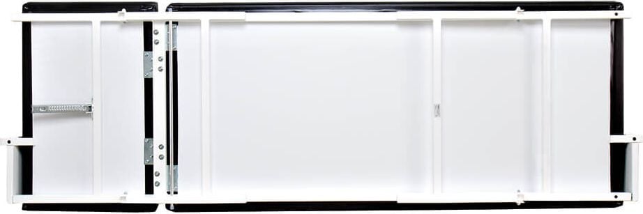Erste Hilfe Wandklapp-Ruheraumliege Söhngen 6001224s, Liegefläche: 200 x 70 cm, Liegehöhe: 50 cm,
Kopfteil verstellbar, waagerecht klappbar, schwarz