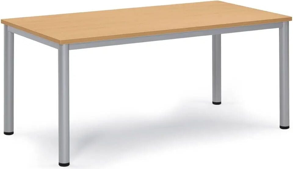 Besprechungstisch Deskin BASE-MODUL Q, 2000 x 800 x 720 mm (BxTxH), Gestell
Alusilber RAL 9006, Gewicht 37 kg, buche