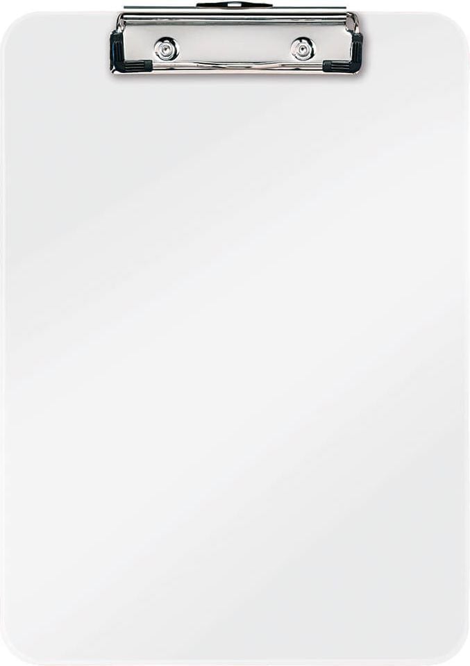 Klemmbretter Leitz WOW 3971, A4, Polystyrol, Metallklemme kurze Seite,
Aufhängeöse, WOW-Farben, weiß