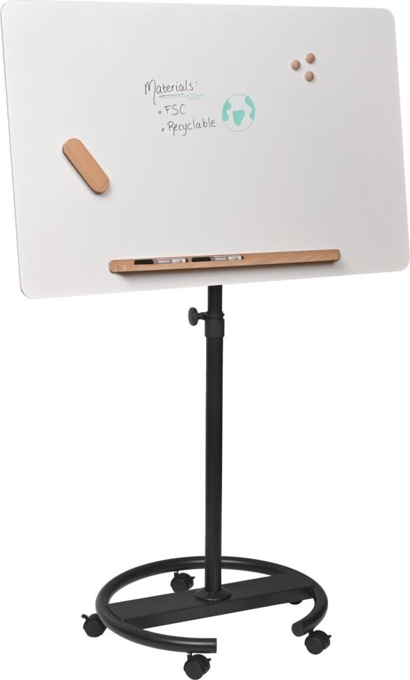 Flipchart Legamaster SKETCH INFINITE 7-153810, Tafel 69x110cm, Einbeinstativ mit Rollen,
Holz/Stahl, inkl. Block + Stifte