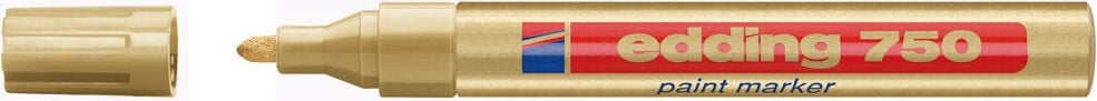 Lackmarker Edding 750, ca. 2-4mm, Rundspitze, gold