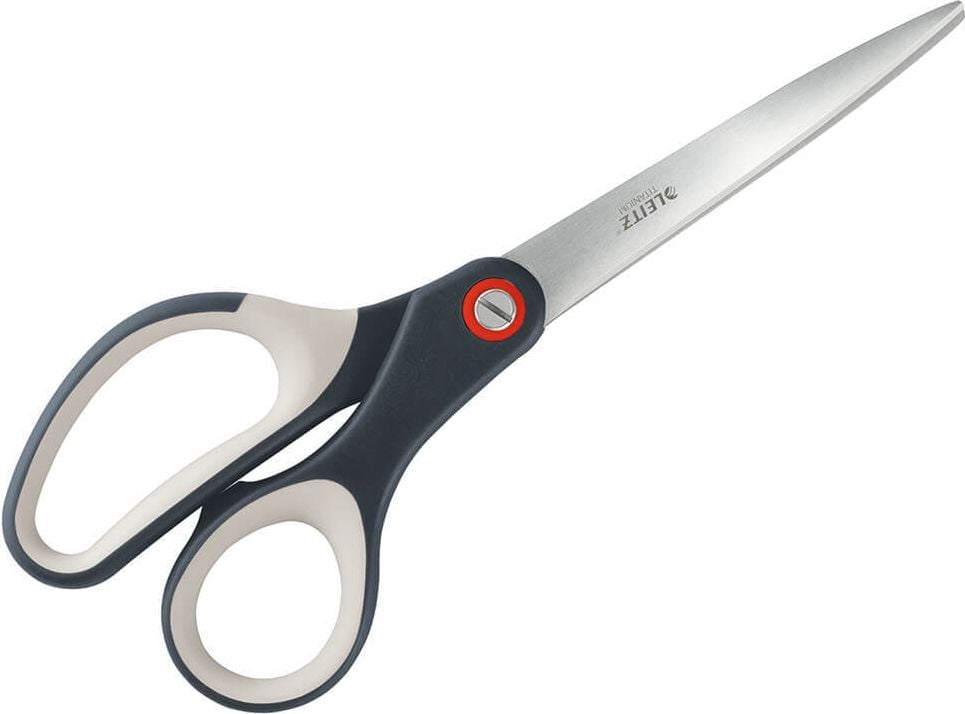Schere Leitz Cosy Titan 20,5cm 5332, 8 Zoll, Universalschere, Kunststoffgriff, grau