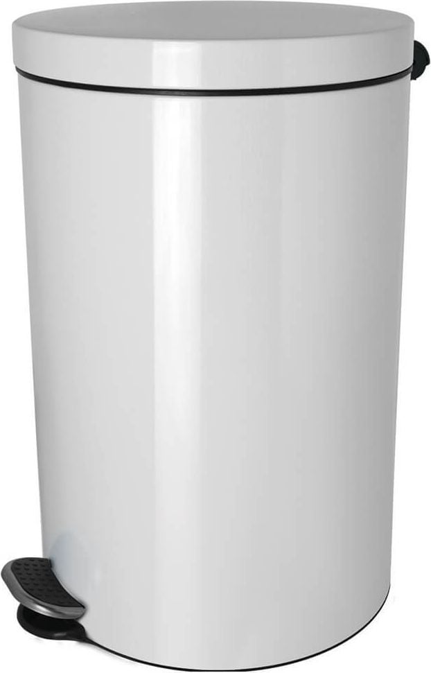 Tret-Abfallsammler Helit the knight H24040, 3 Liter, Stahlblech, Kunststoff-Inneneimer,
Silberionenbeschichtung, antibakteriell, weiß
