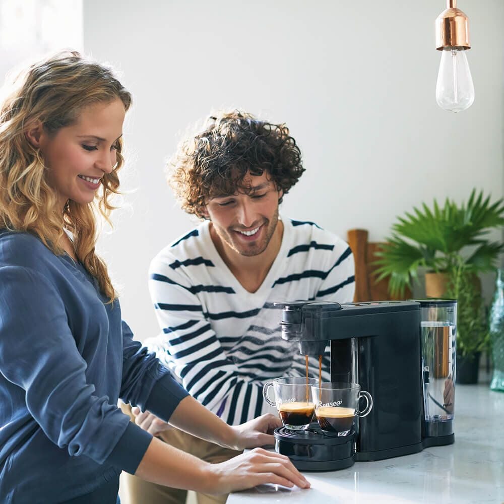 Kaffeepadmaschine Philips Senseo Switch Pad-& Filtermaschine, für 2 oder 7 Tassen, für alle Senseo Pads und
Filterkaffee, inkl. Thermokanne für 1 Liter,
1450 Watt, schwarz