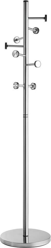 Garderobenständer Alco 2812, 8 Kleiderhaken, 182cm Höhe, Edelstahl
gebürstet, silber