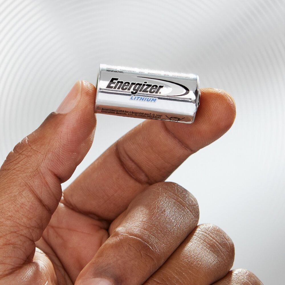 Fotobatterien Energizer Lithium Foto 123 (CR123A), 3 V, bis zu 10 Jahre Leistungserhalt,
temperaturbeständig von −40 Grad bis +60 Grad