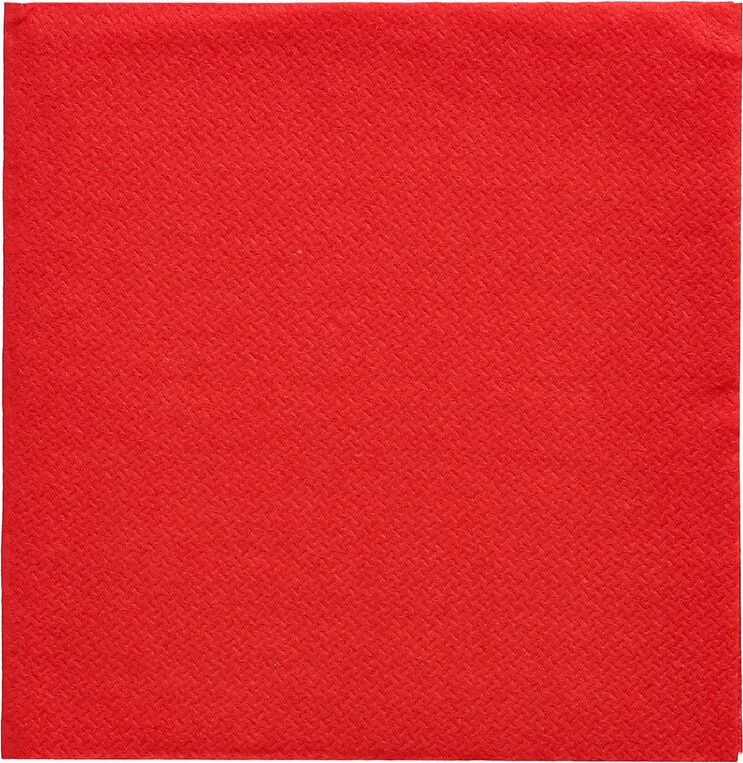 Servietten Papstar DAILY Collection 24x24cm 89604, 1/4 Falz, 2-lagig, Tissue, rot, Pack 150 Stück, rot