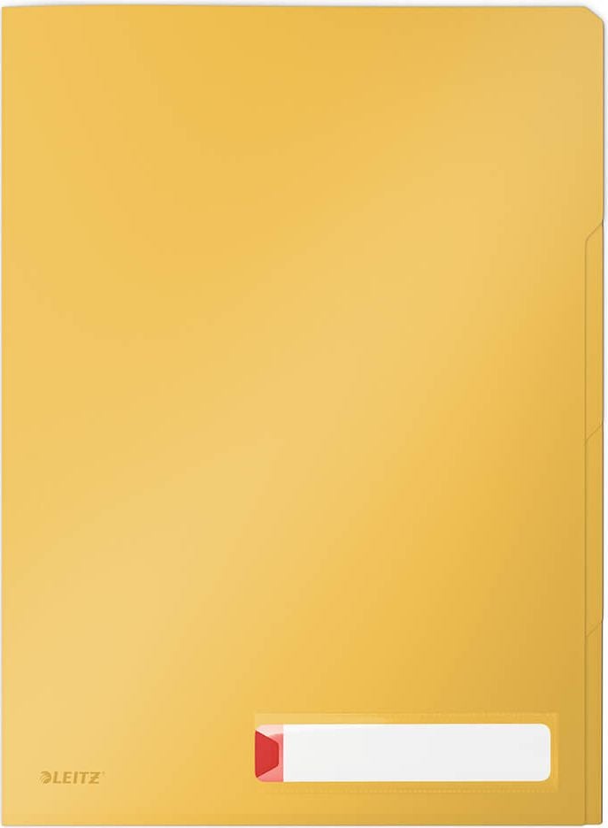 Sichthüllen Leitz Cosy DIN A4 4716, PP-Folie 200my, genarbt, blickdicht, 3
Fächer, Beschriftungsschild, Pack 3 Stück, gelb