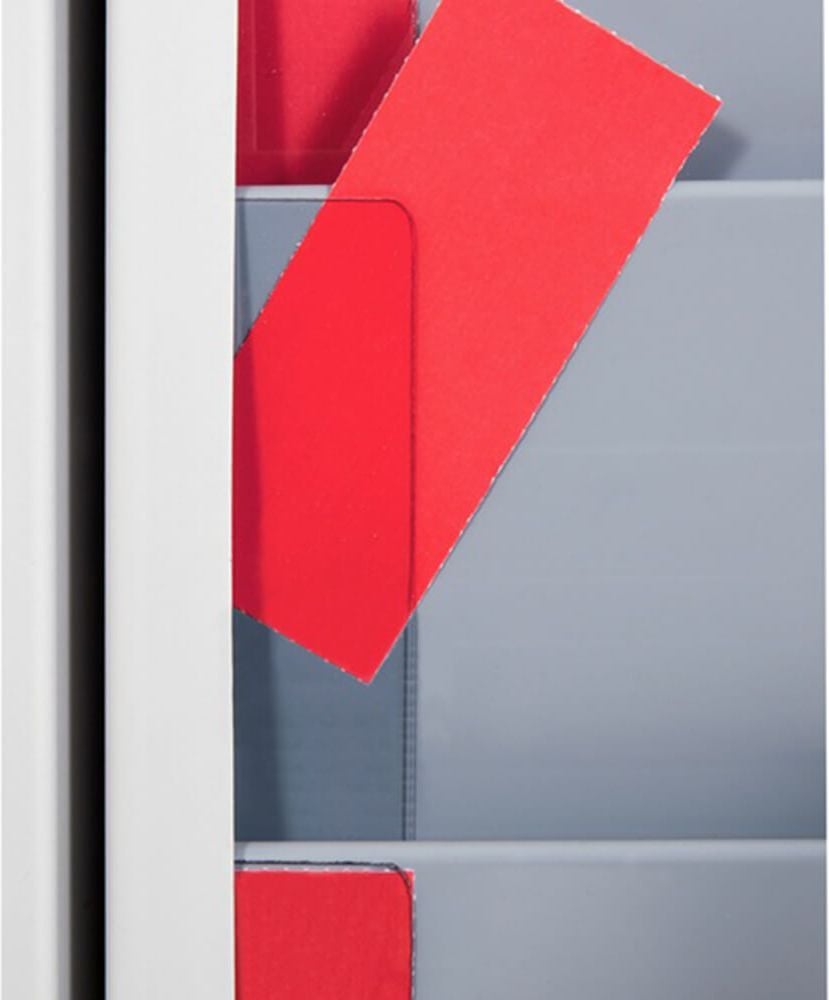 Werkstattplaner Eichner Flexo-Board Kaban-Prinzip 9089-00011, für 50 x A4, 170x128,2cm (BxH), fünfreihig
(5 Einzelsegmente), Kunststoff, grau