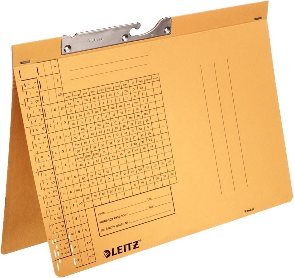 Pendelhefter Leitz Combi 2094, Amtsheftung, Manilakarton 250 g/m², gelb