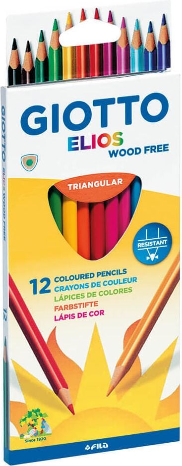 Buntstifte Lyra Giotto Elios-Tri 2758 00, Etui mit 12 Farben