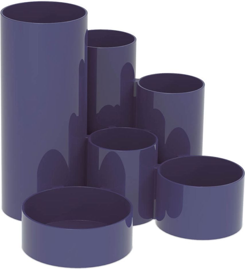 Stifteköcher Maul MAULtubo 41155, 6 Fächer, Kunststoff, blau