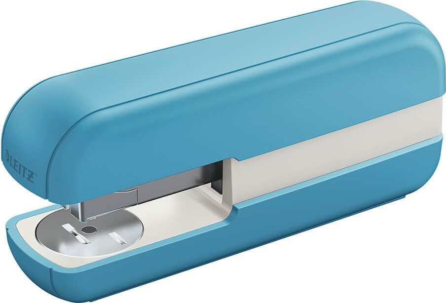 Heftgerät Leitz Cosy 5567, bis 30 Blatt, Einlegetiefe: 45mm, für
24/6+26/6 Klammern, blau