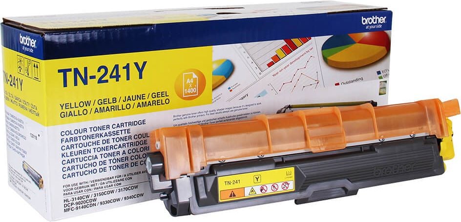 Brother Lasertoner TN-241Y, yellow, 1.400 Seiten
