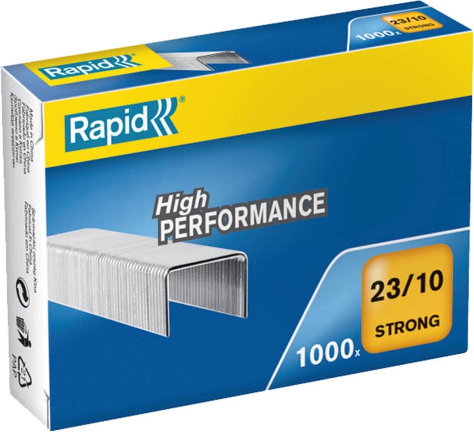 Heftklammern Rapid 23/10 24869900, verzinkt, Pack 1.000 Stück