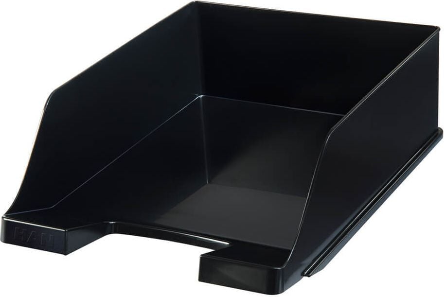Ablagekorb HAN KLASSIK XXL 1047, A4, 10,5cm hoch, Polystyrol (PS), farbig, schwarz