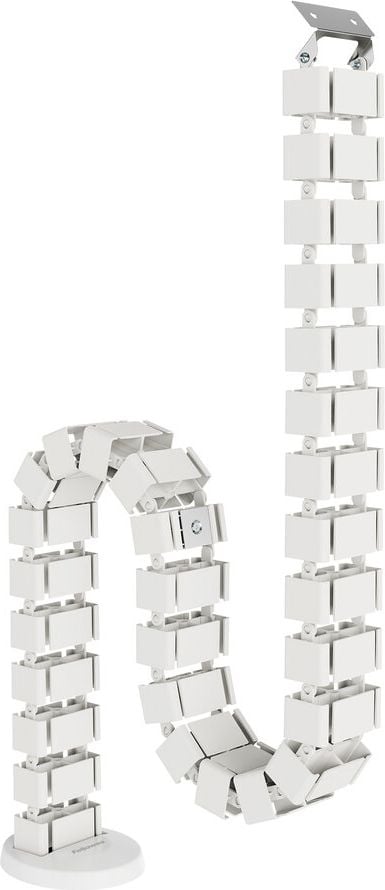 Kabelführung Fellowes CableSpine 100136871/10036872, 128,8cm, 4 getrennte Kabelkanäle, für höhenverstellbare Tische bis 130 cm, weiß