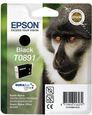 Epson Tintenpatrone T0891, schwarz, 5,8ml