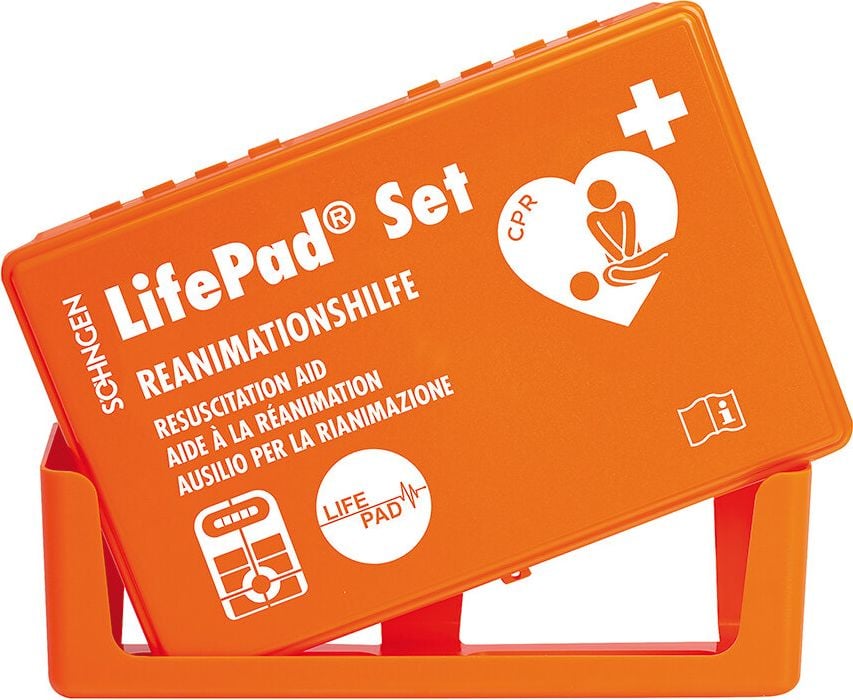 Erste Hilfe Reanimationshilfe LifePad-Box Söhngen 0102155, Schritt für Schritt Anleitung zur
Reanimation, visuelles und akustisches
Feedbacksystem